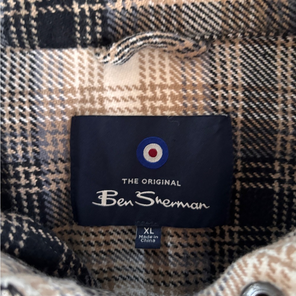 Ben Sherman Brown Plaid Casual Shirt - Picture 4 of 5
